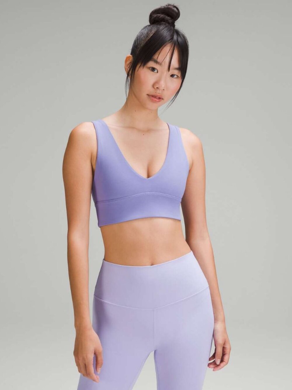 Lululemon Align V-Neck Bra *Light Support, A/B Cup Dark Lavender